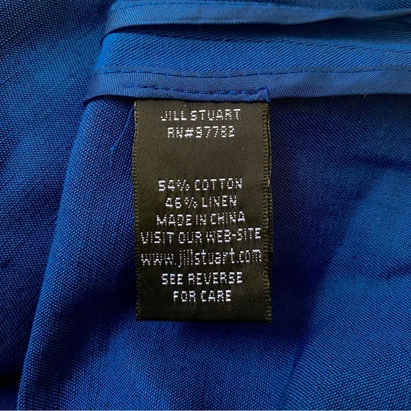 Jill Stuart Justina High-Waist Snap-Front Maxi Skirt Lapis Sz 0 *NWT* - Picture 6 of 9